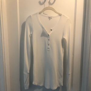 Splendid Long Sleeve Thermal Henley